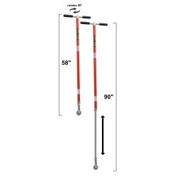 Safe-T-Stik XL ,58" to 90" Adjustable Length Magnetic Load Control & Positioning Tool w/ Rotating T-Handle