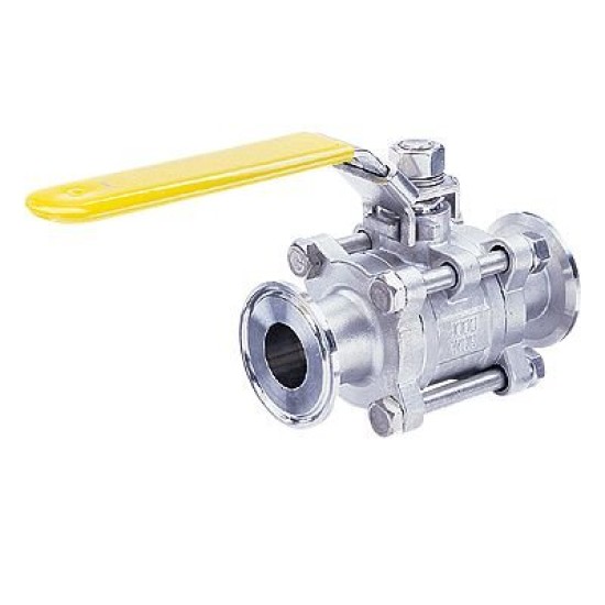 0.75'' MANUAL BALL VALVE-3 PCS BODY C/W WELDED KF16 (USA) STUB FLANGE AT BOTH ENDS,SS316 