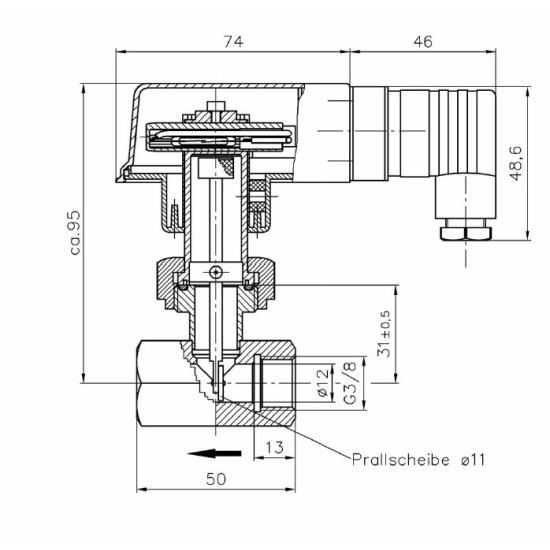 Sika flow switch, VHS10M0ARDEN65 