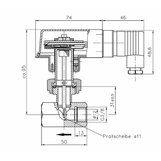 Sika flow switch, VHS15M0ARDEN33