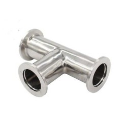 KF25, EQUAL TEE,POLISHED SS304 ,2pcs/box