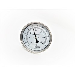 4" X 6MM X 1/2 BSPT, T110 UNIJIN THERMO ,100mm , 0-60 °C, ½" NPT back connection 