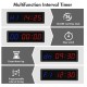 24 hour Interval Timer Count Down/Up Clock 1.5" LED Gym Timer Stopwatch with Remote