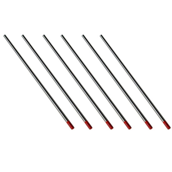 2% THORIATED (RED) 3.2MM TUNGSTEN ELECTRODE (10PCS/PAC)