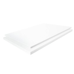 6.35mm. X 1ft X 1meter, Teflon white plate