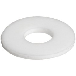 Teflon Flat Washer, OD25mm X ID 12mm X Thickness 2.3mm , 50pcs/pkt
