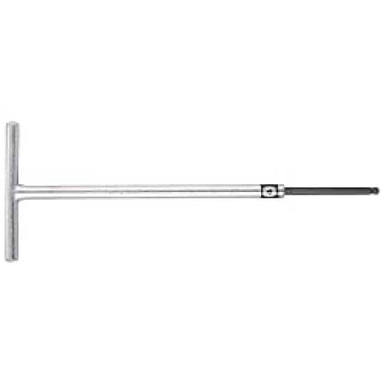 T Handle, width 120mm X Rod length 400mm X  Rod OD 8MM, Ball End 3/16"