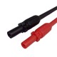 4mm Automotive Test Lead Kit Power Probe Wire-Piercing Clip Tools, Red,Black