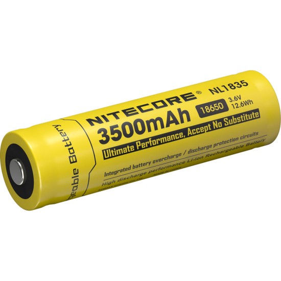 Nitecore battery 18650 3500 Mah rechargeable 