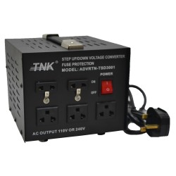 3000W Step Up/Down Voltage Converter, 240VAC to 110VAC, 205mm Cable Length