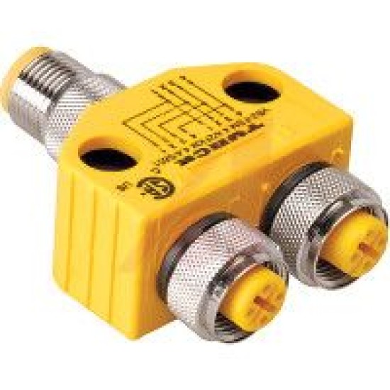 Connector; Splitter; Parallel Wired; 4 Conductor; 2 Way Splitter ,VB2-FSM 4.4/2FKM 4.4/S651 