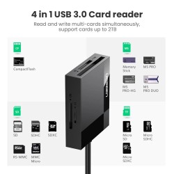 UGREEN 4 in 1 USB 3.0 card reader 