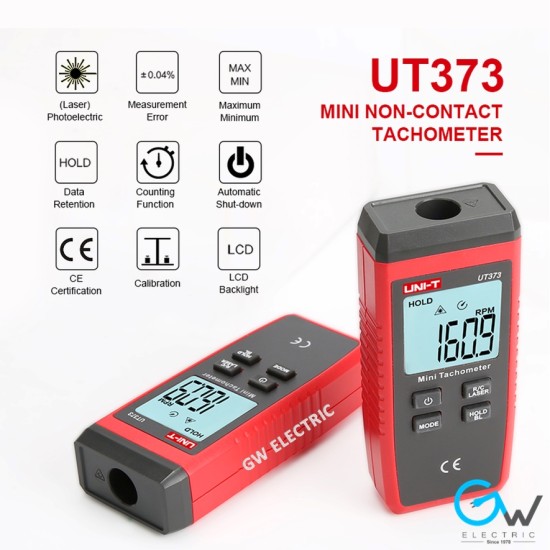 Mini Non-contact Laser Tachometer RPM Speed Tester Range 10-99999RPM