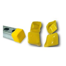 50pcs/pkt Plastic Yellow End Caps Unistrut Channel Strut 1-5/8 inch