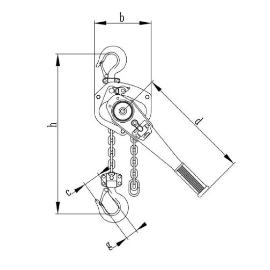 VIT320, VIT-II AKITA WLL 3.2 TON  x  20 FEET LIFT ,LEVER HOIST BLOCK