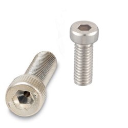 SUS Low Head Cap, Head M5 Height X OD 12.9mm , thread M8 X 12, Vented 1.9mm , 100pcs/pkt