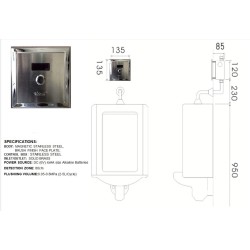Valtech sensor automatic urinal flush