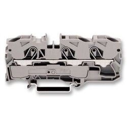 DIN Rail Mount Terminal Block, 3, 800 V, 57 A, 20 AWG, 6 AWG, 16 mm² 