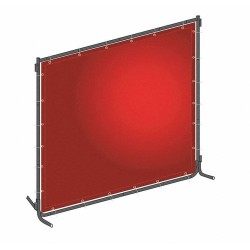 WELDING CURTAIN FRAME SET WITH STAND ,W(ID) 6ft X H(ID)4.7ft , STAND LENGTH 18" , SET