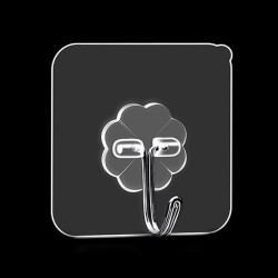 60mm X 60mm Strong Transparent Suction Cup Wall Hooks Hanger , 50pcs/box