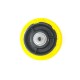 Loading 500kg, 6芒鈧劉芒鈧劉 x 2芒鈧劉芒鈧劉 GB PU steering wheel c/w bearing &amp; washer 芒鈧€?60mm width, 12mm screw hole, Yellow