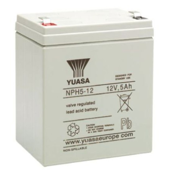 5.0AH 12V, YUASA BATTERY ,NPH512