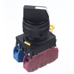 YW1S-2E11, IDEC YW 22/25mm Control Units, Selector Switch 2-position, 1NO 1NC