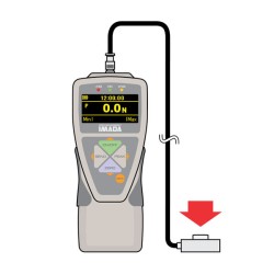 Remote Sensor Digital Force Gauge, Measures Compression Force Only, 110 lbs / 50 Kg / 500 N Capacity