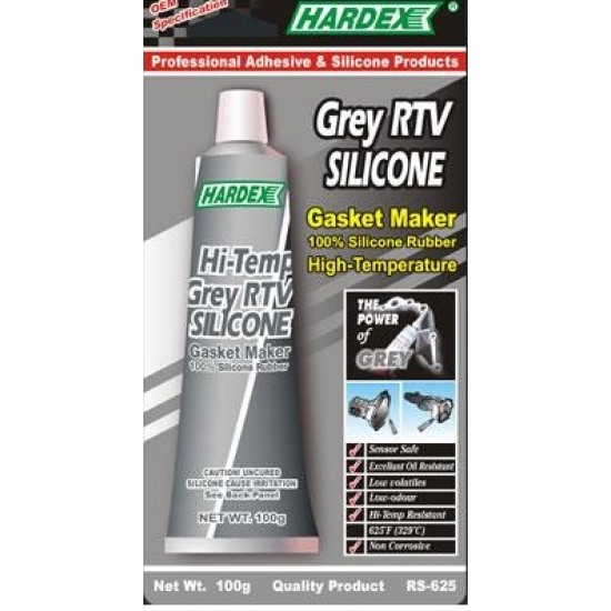 HARDEX, GREY RTV SILICONE, 100G (12PCS/BOX)