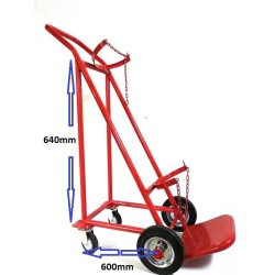 HELIUM SINGLE GAS CYLINDER TROLLEY SET