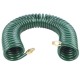 1/4" Male Thread , 5 X 8mm , 35 coil OD ,15 meter,Polyurethane Re-Coil Hose , 7bar , -20°C − 70°C