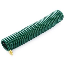 1/4" Male Thread , 5 X 8mm , 35 coil OD ,15 meter,Polyurethane Re-Coil Hose , 7bar , -20C − 70C