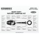 Kennedy Crimping Tool Kit for Insulated Terminals, Red Connector: 0.5 - 1.00mm², Blue Connector: 1.5 - 2.5mm², Yellow Connector: 4.0 - 6.0mm², 220mm Overall Length