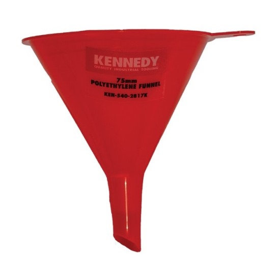 Funnel, 75mm, Polyethylene, Straight Rigid Spout