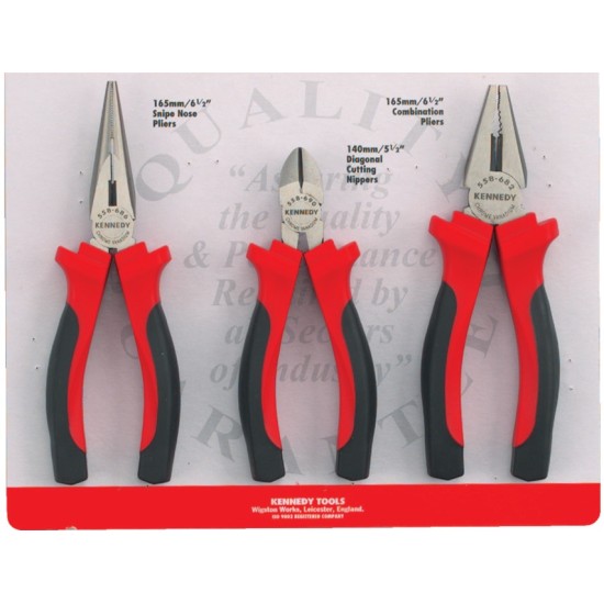 Kennedy-Pro.3 Piece Pro-Torq Plier Set