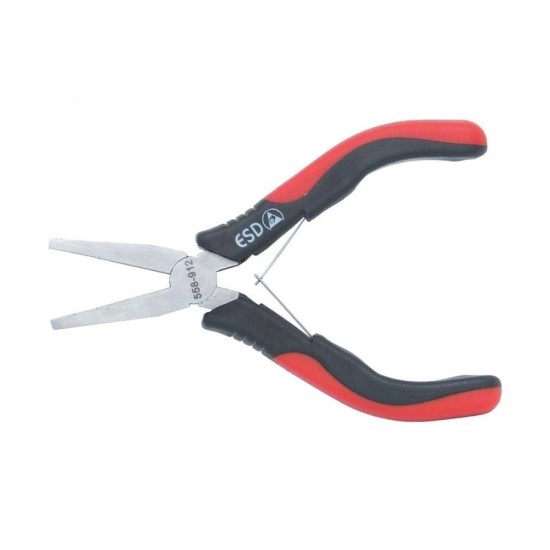 Kennedy Flat Needle Nose Pliers, Needle Nose, Carbon Steel, 130mm, ESD