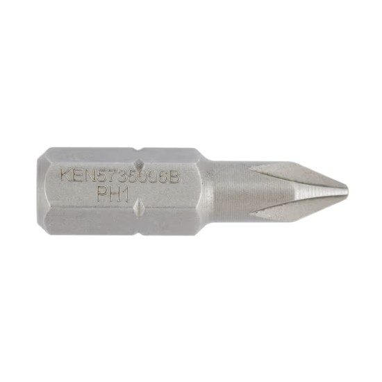 P163, Kennedy Screwdriver Bit, PH1, Phillips, 1/4 in Hex X 25mm