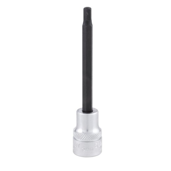 3/8in. Drive, Hexagon Bit Socket, 5mm, Metric, 6 Point