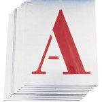 Steel Stencil Letters