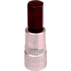 3mm HEX SOCKET BIT 1/4" SQ DR X 37mm Total Length 3mm HEX SOCKET BIT 1/4" SQ DR X 37mm Total Length