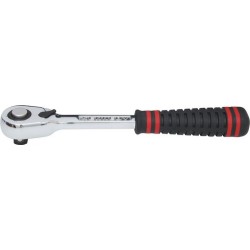 1/2" SQ. DR. Q/R 72T RATCHET HANDLE - RUBBER 1/2" SQ. DR. Q/R 72T RATCHET HANDLE - RUBBER