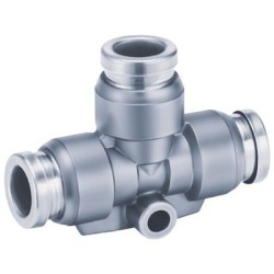 6mm X 6mm X 6mm , Brass Nikel Plated, TEE union Joint, Japan, cdcl, 10pcs/pkt