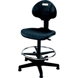 HIGH INSDUSTRIAL PU CHAIR (BLACK) HIGH INSDUSTRIAL PU CHAIR (BLACK)