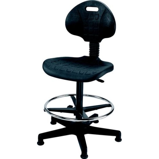 HIGH INSDUSTRIAL PU CHAIR (BLACK)