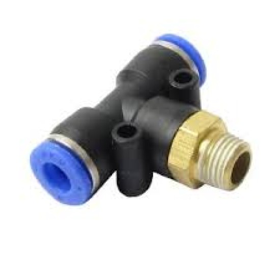 M8 X 1/8 XM8 MALE THREAD FITTING, TEE