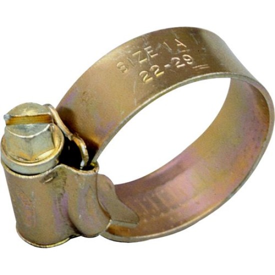 4 ZINC PLATED HOSE CLIPS