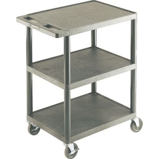 SERVICE TROLLEY ,3 FLAT SHELVES 610x458x840mm