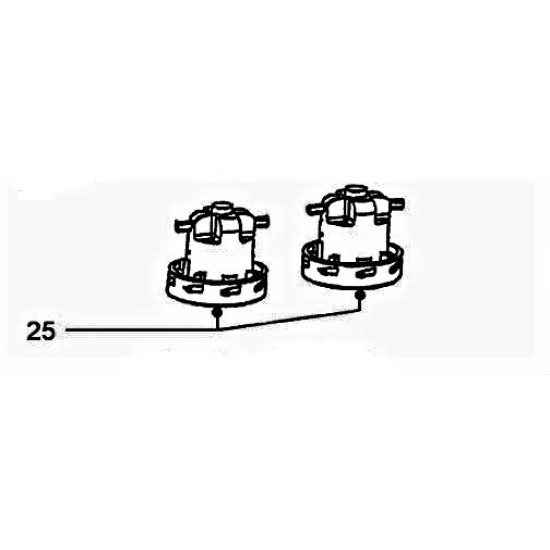 GBSP-2505122,2unit Vacuum Motor only  for vacuum model WD80.2P, MOTORE DOMEL 1100W 230V