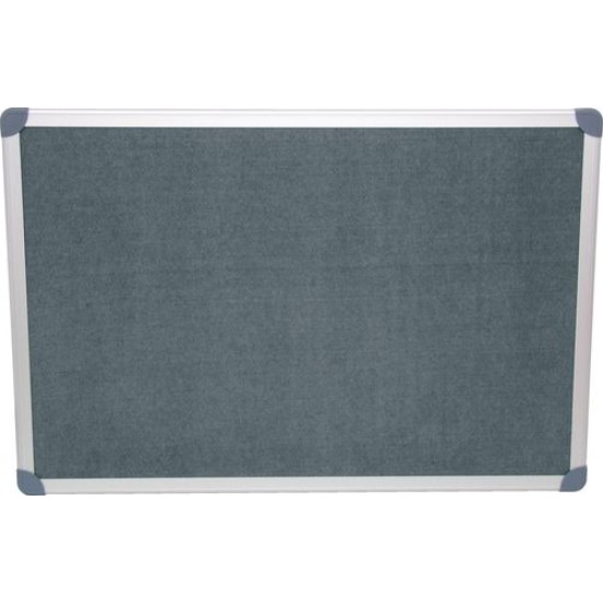 EXECUTIVE FELT COVERED NOTICE BOARDS - ALUMINIUM FRAMES,SIZE:900X600MM (GRAY)