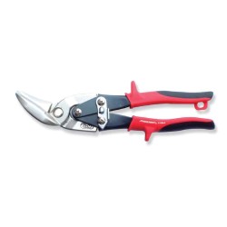 OFFSET TIN SNIPS (L) CR-MO 9 -3/4" ,Cutting Capacity up to 1.2mm cold rolled steel ,0.7mm SUS  